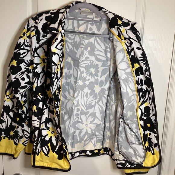 Drapers & Damons Women's Jacket Size 1X Colorful Cotton Blend Pockets - Picture 6 of 9